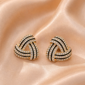 Royal Knot Crystal Luxe Studs