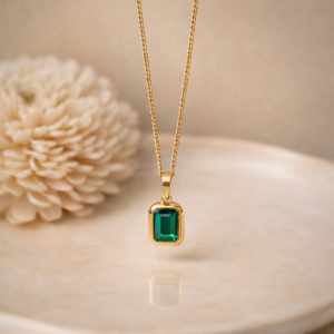 Emerald Glow Elegance Pendant