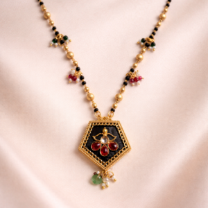 Floral Hexa Mangalsutra Pendant