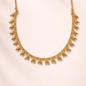 Golden Charm Fringe Necklace