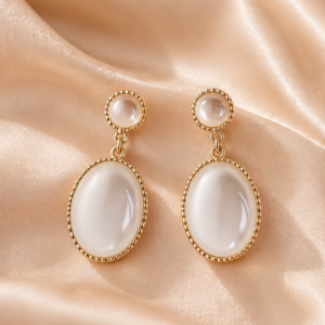 Moonstone Glow Luxe Drop Earrings