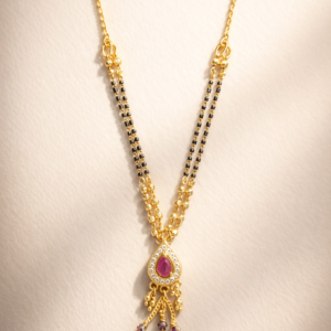 Ruby Drop Elegance Mangalsutra