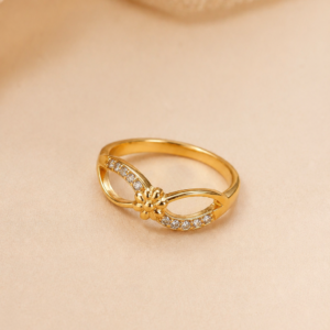 Golden Bloom Elegance Ring