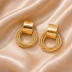 Golden Orbit Luxe Earrings