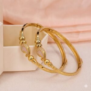 Golden Paisley Charm Kada Set