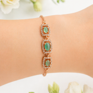 Emerald Grace Link Bracelet