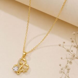 Golden Heart Spark Necklace
