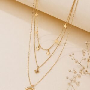 Celestial Layered Star Necklace