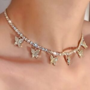 Butterfly Charm Luxe Choker