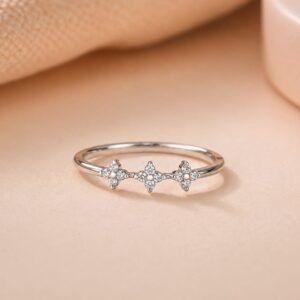 Triple Blossom Spark Ring