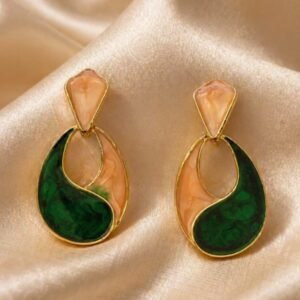 Emerald Aura Fusion Earrings