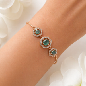 Emerald Royale Charm Bracelet