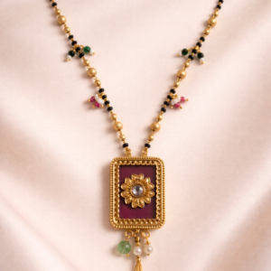 Royal Floral Square Mangalsutra
