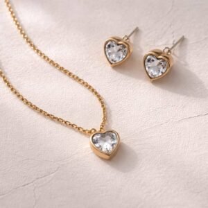 Golden Heart Charm Set