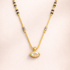 Crystal Gleam Mangalsutra Necklace