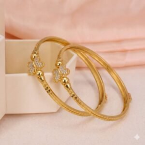 Golden Butterfly Charm Kada Set